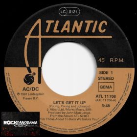   AC/DC - Let's Get It Up / Back In Black (Recorded Live 1981) (7" Single, SP)