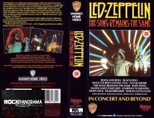 Led Zeppelin - The Song Remains The Same (VHS)