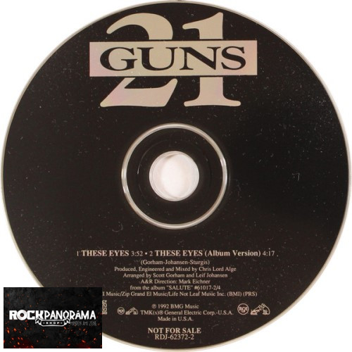 21 Guns - These Eyes (Promo Single, CD)